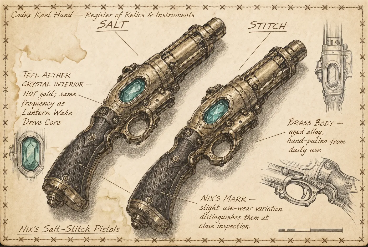 Nix's Salt-Stitch Pistols